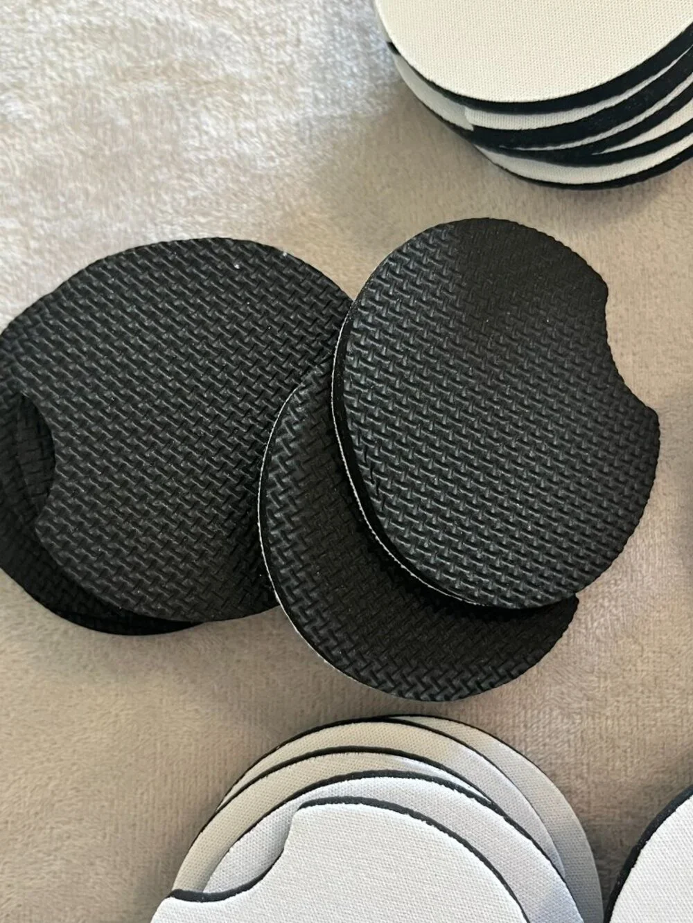 97 PCS Sublimation Blank Car Coasters 2.75 for Thermal Sublimation DIY Crafts